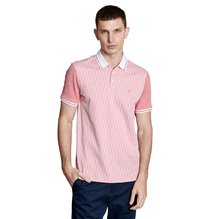 Polo Con Jacquard Frontal Interlock - Original Penguin México