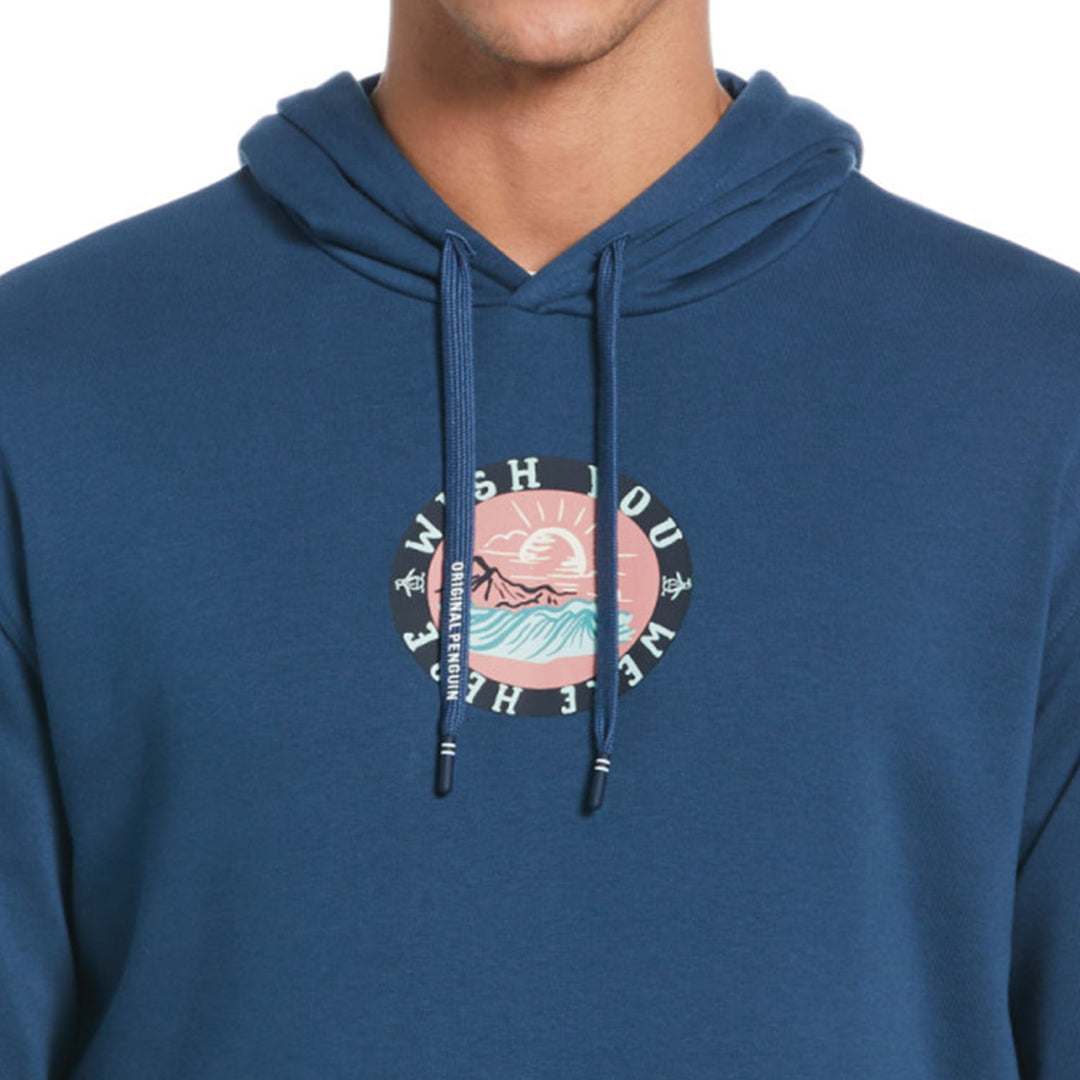 Hoodie Con Estampado Wish You Were Here - Original Penguin México