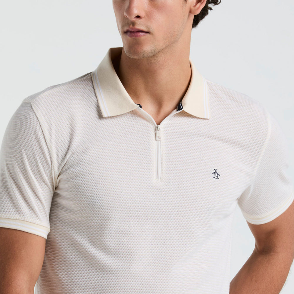 Polo Con Jacquard Y Cierre 1/4 - Original Penguin México