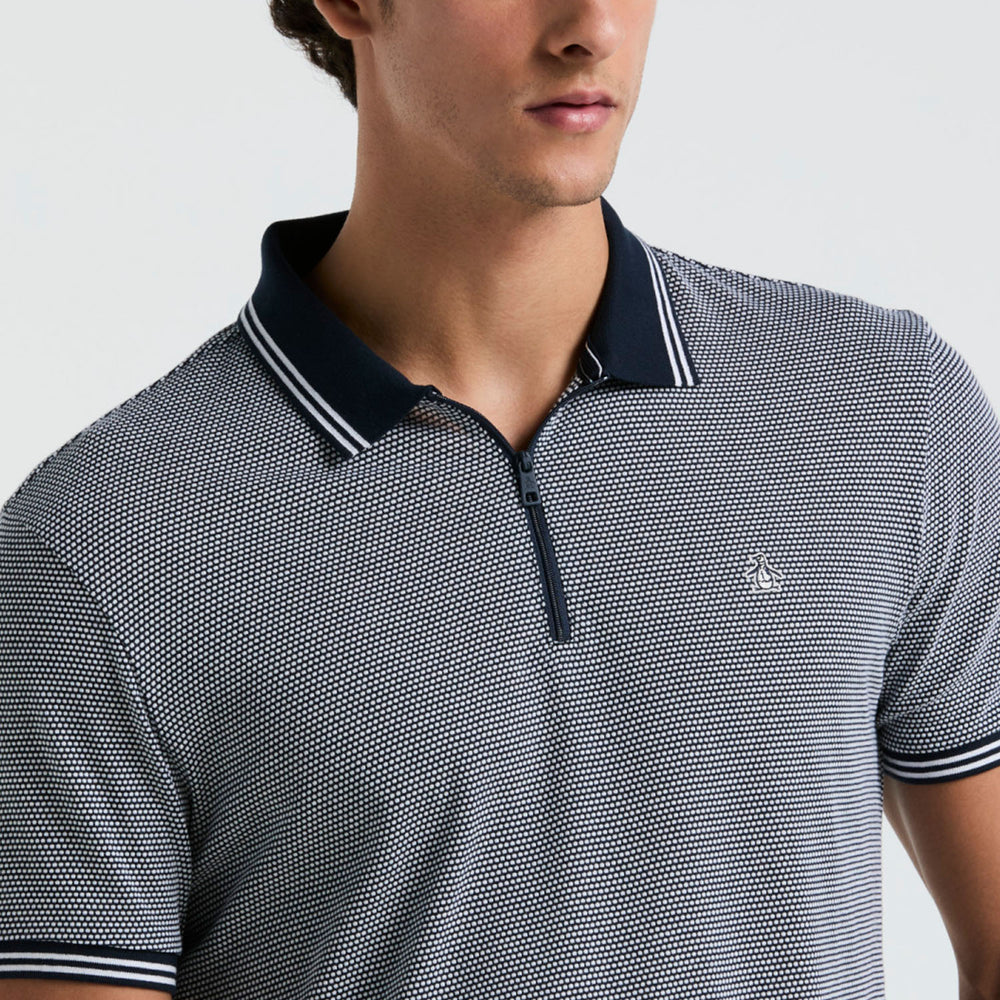 Polo Con Jacquard Y Cierre 1/4 - Original Penguin México