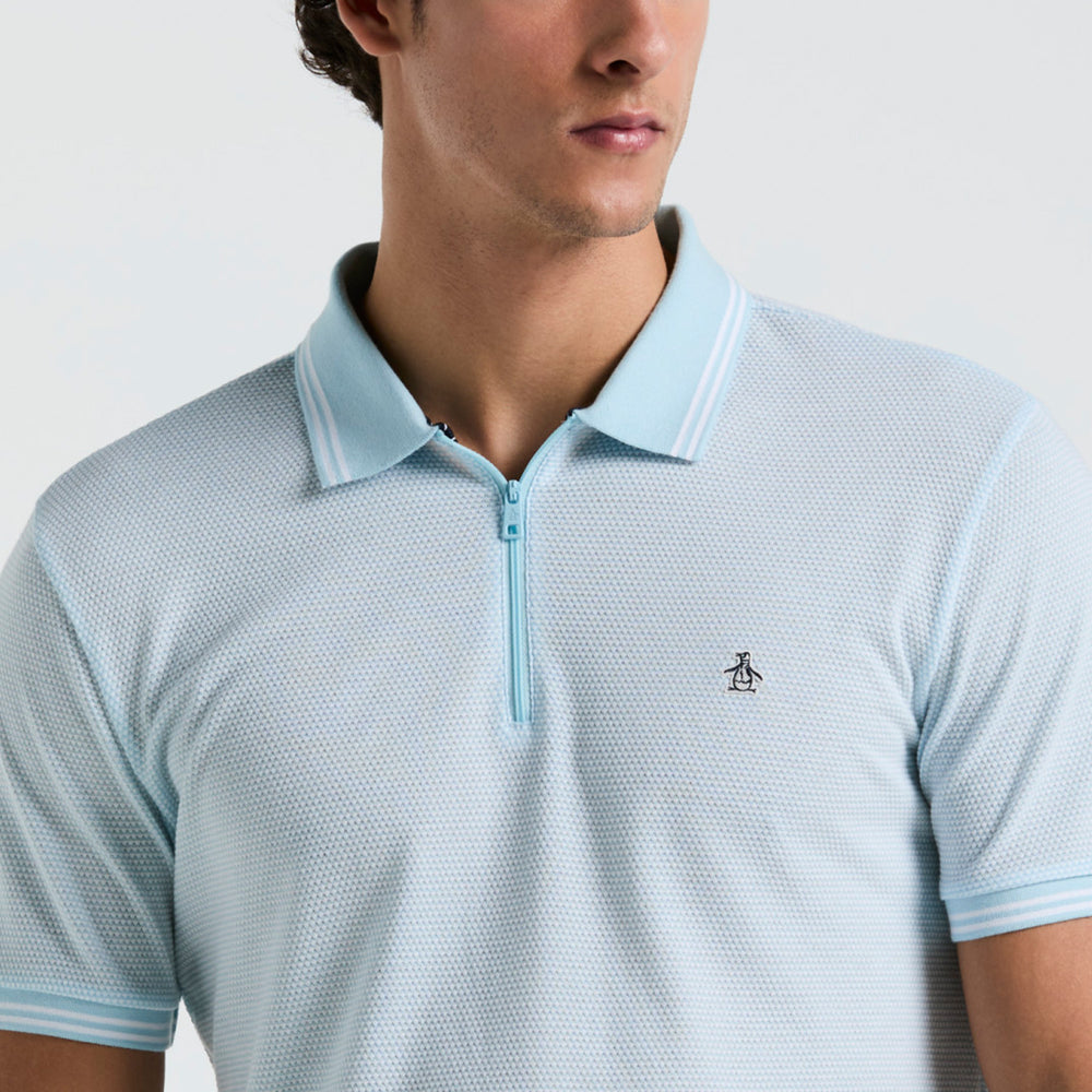 Polo Con Jacquard Y Cierre 1/4 - Original Penguin México