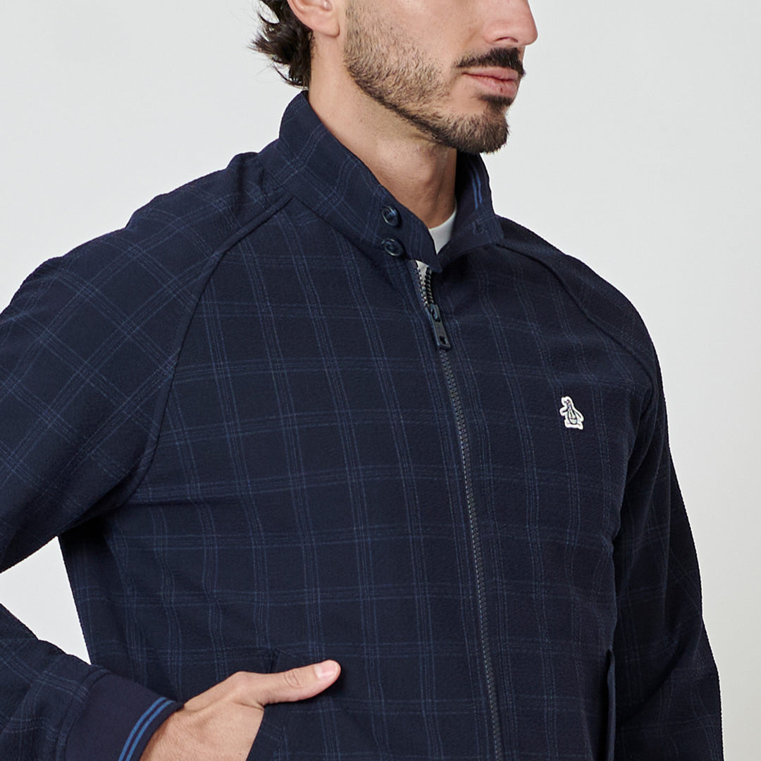 Chamarra De Seersucker A Cuadros