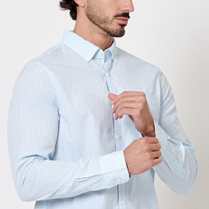 Camisa Manga Larga Gingham
