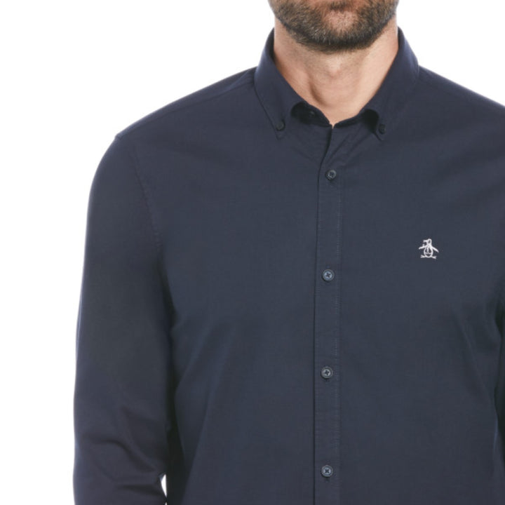 Camisa Manga Larga Oxford Stretch