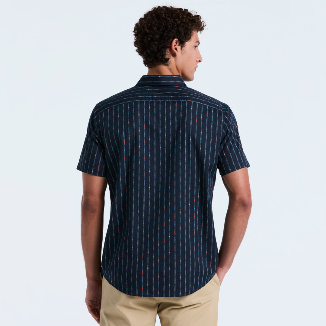 Camisa Manga Corta A Rayas