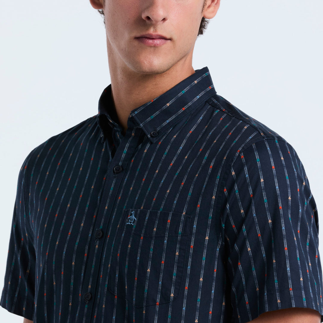 Camisa Manga Corta A Rayas