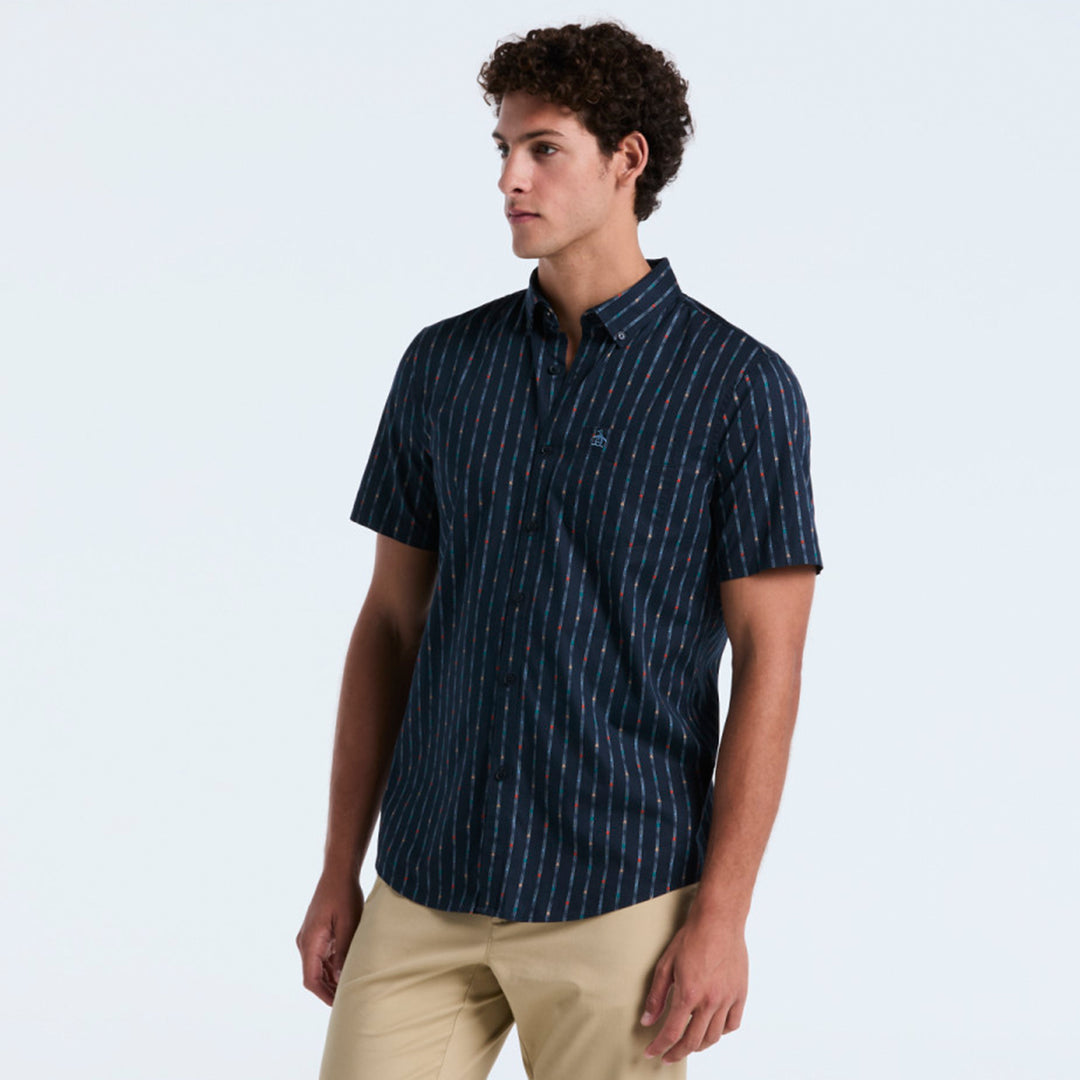 Camisa Manga Corta A Rayas