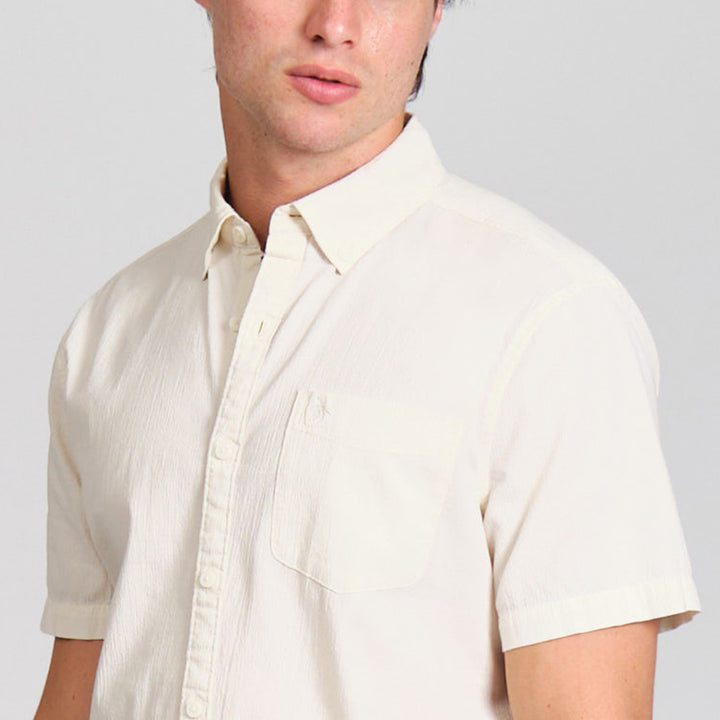 Camisa Manga Corta De Algodón