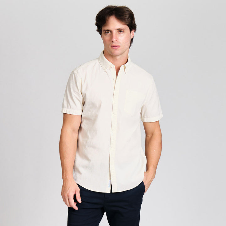 Camisa Manga Corta De Algodón