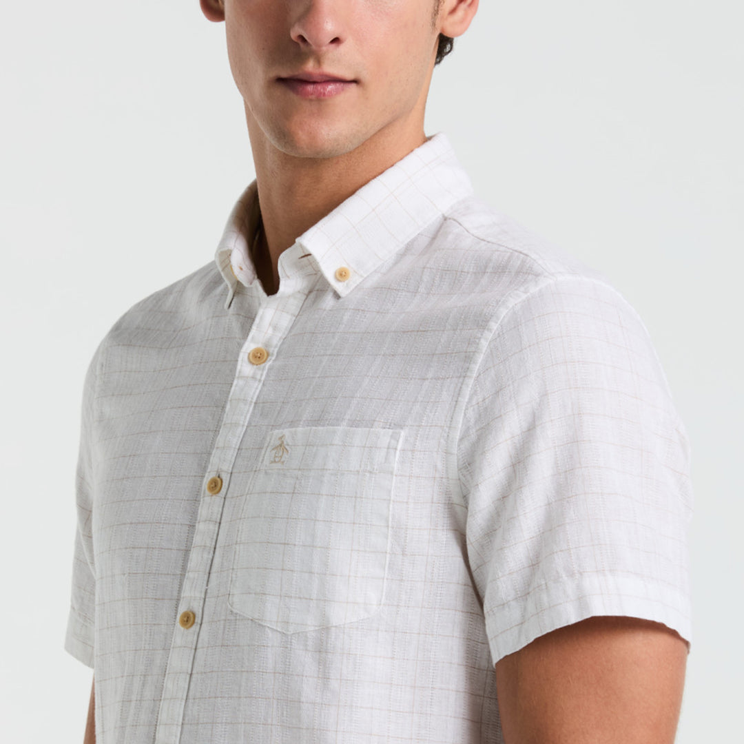 Camisa Manga Corta Cuadriculada