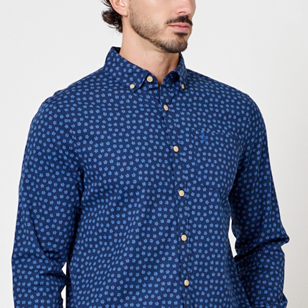 Camisa Manga Larga Stretch Floral