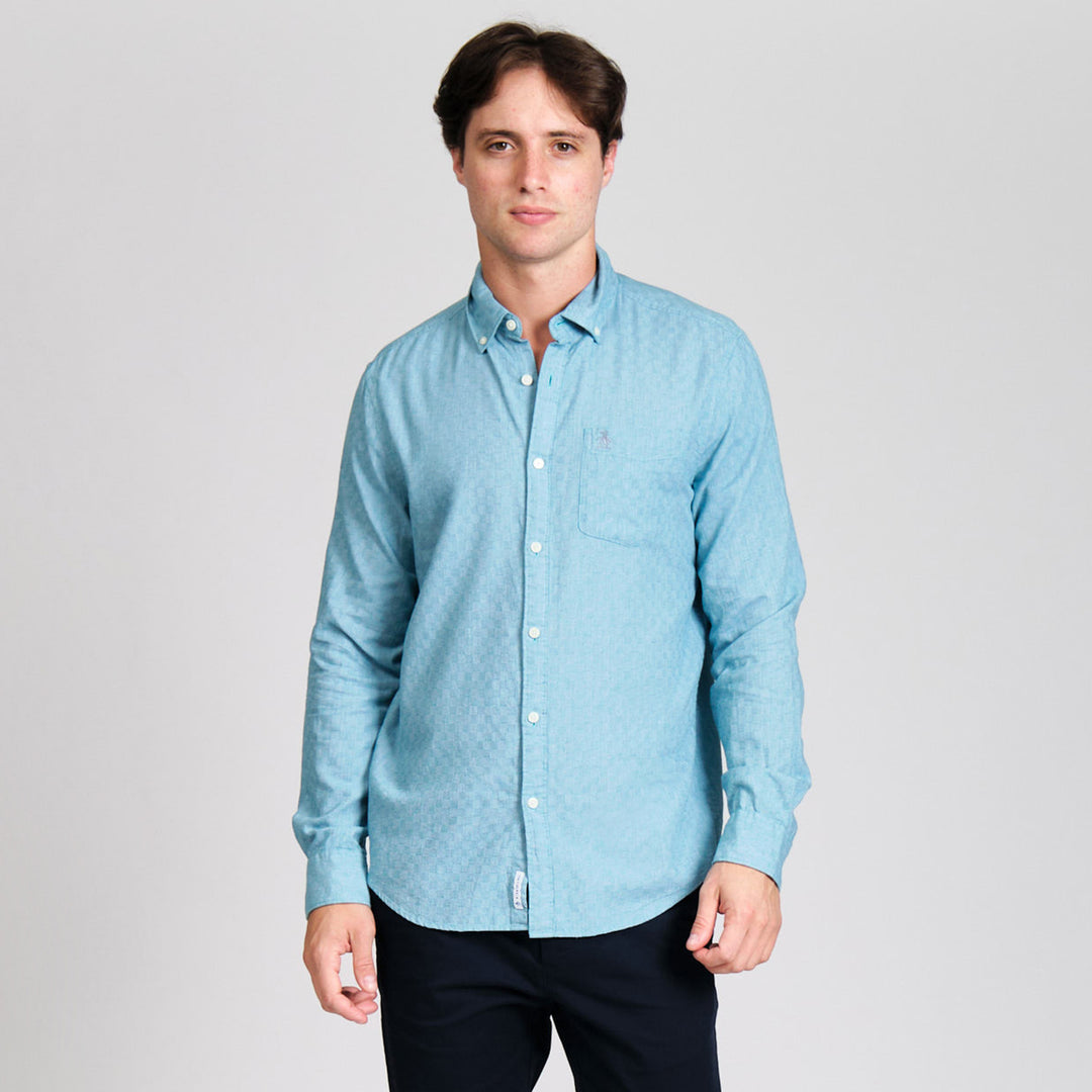 Camisa Manga Larga De Algodón
