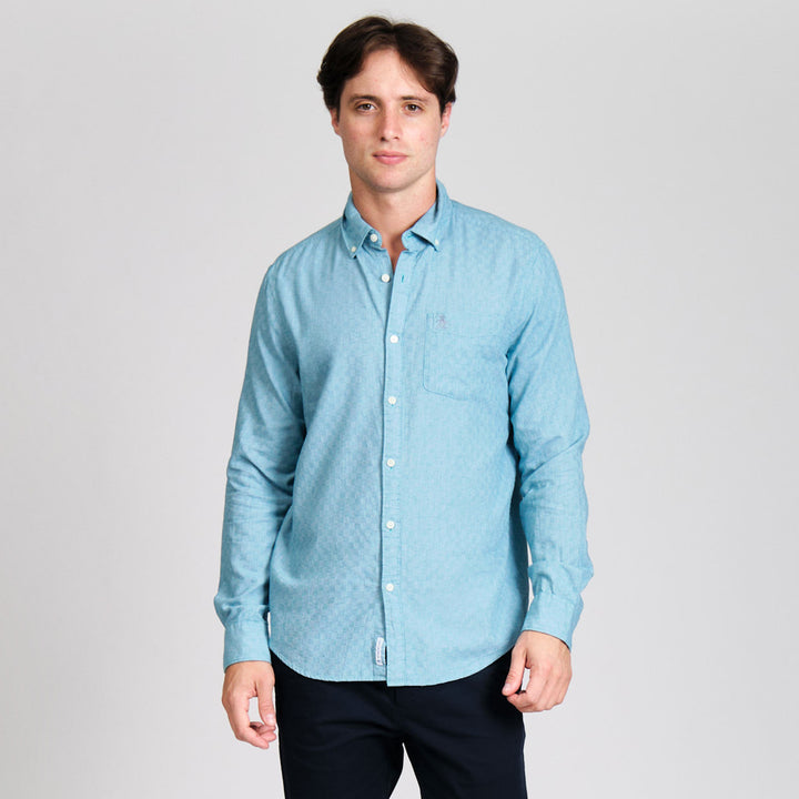 Camisa Manga Larga De Algodón