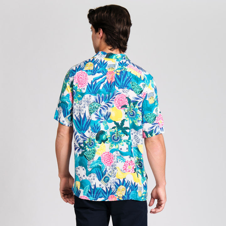 Camisa Manga Corta En Viscosa Floral
