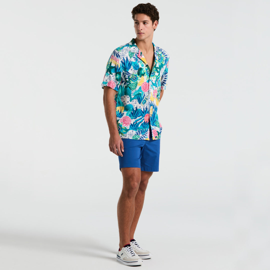 Camisa Manga Corta En Viscosa Floral