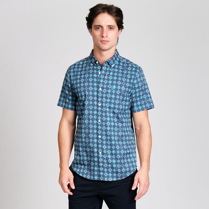 Camisa Manga Corta Azulejos