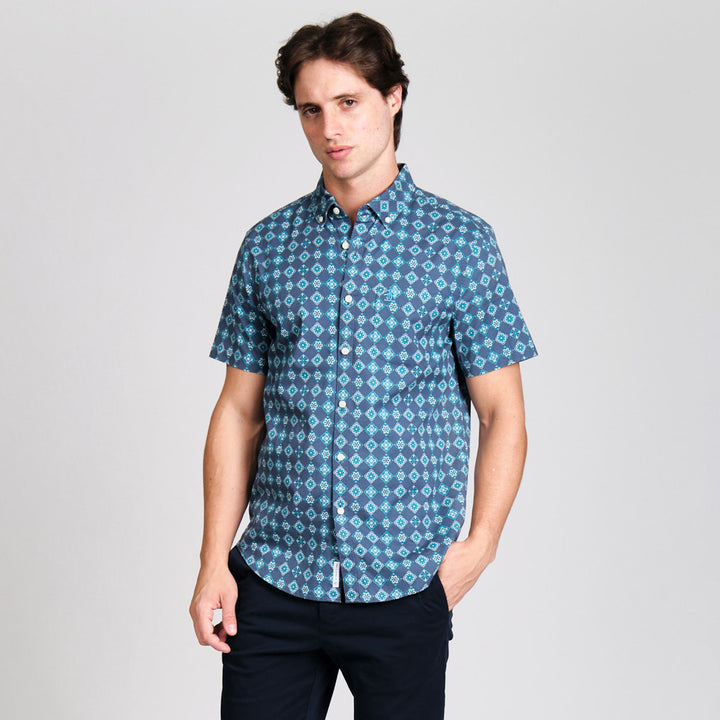 Camisa Manga Corta Azulejos