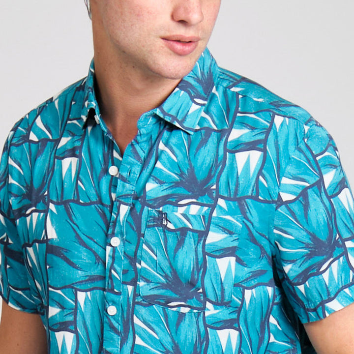 Camisa Manga Corta Azulejos De Agave