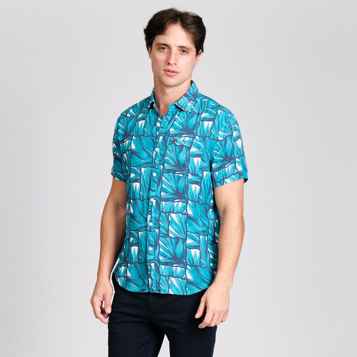 Camisa Manga Corta Azulejos De Agave