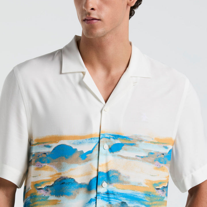 Camisa Manga Corta En Viscosa Hibiscus - Original Penguin México