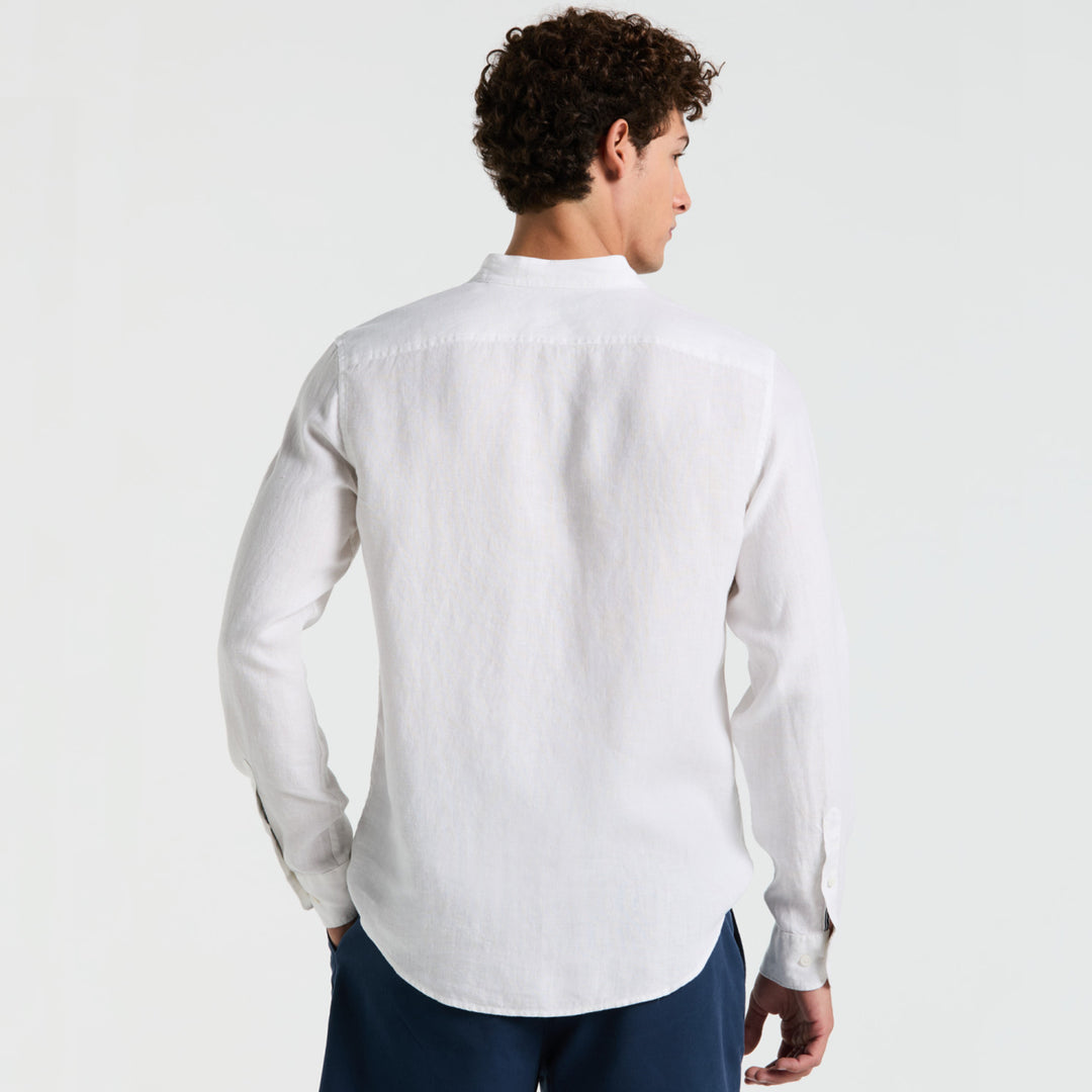 Camisa Manga Larga Cuello Mao