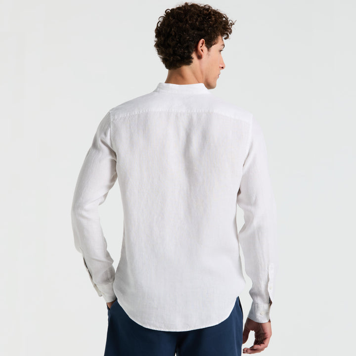 Camisa Manga Larga Cuello Mao