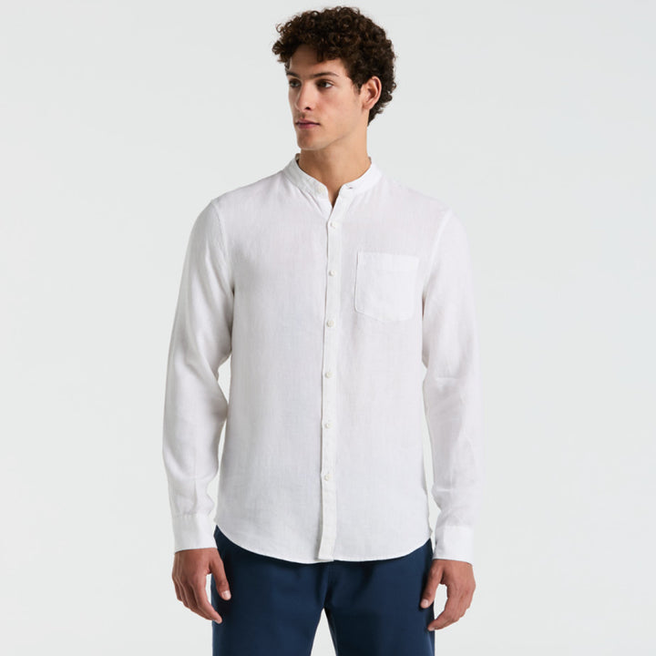 Camisa Manga Larga Cuello Mao