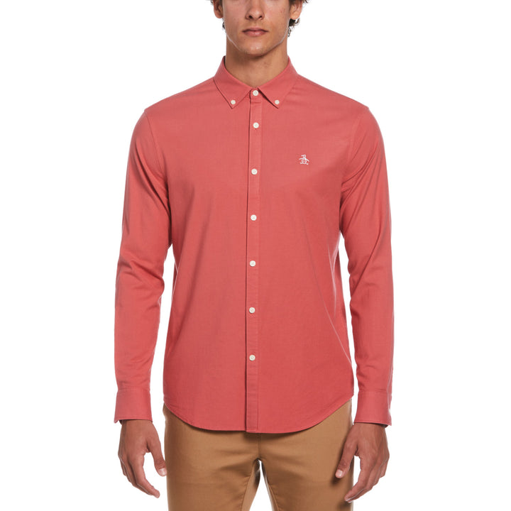 Camisa Manga Larga Oxford Stretch