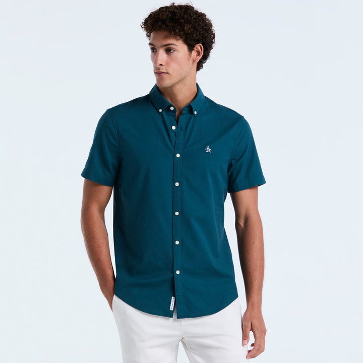 Camisa Manga Corta Oxford Stretch