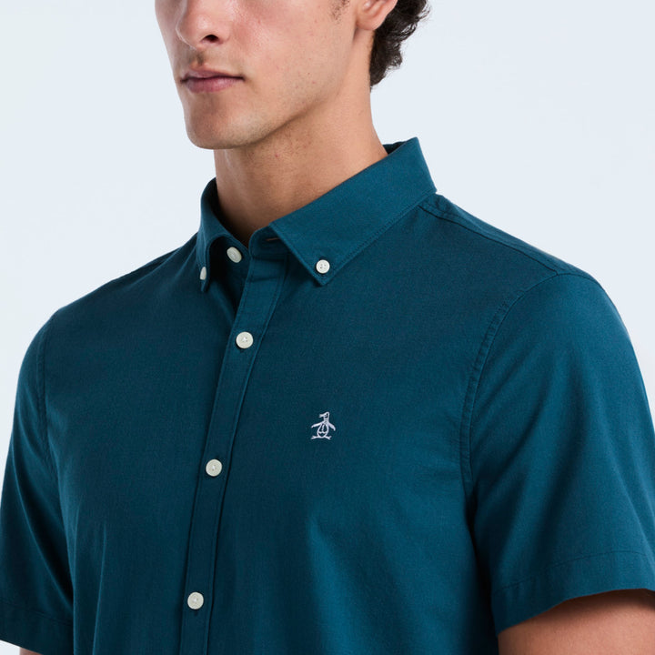 Camisa Manga Corta Oxford Stretch