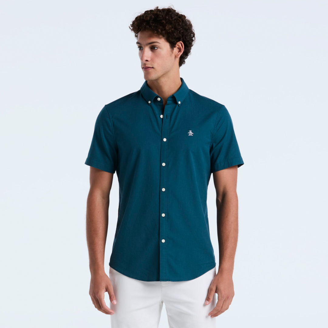 Camisa Manga Corta Oxford Stretch
