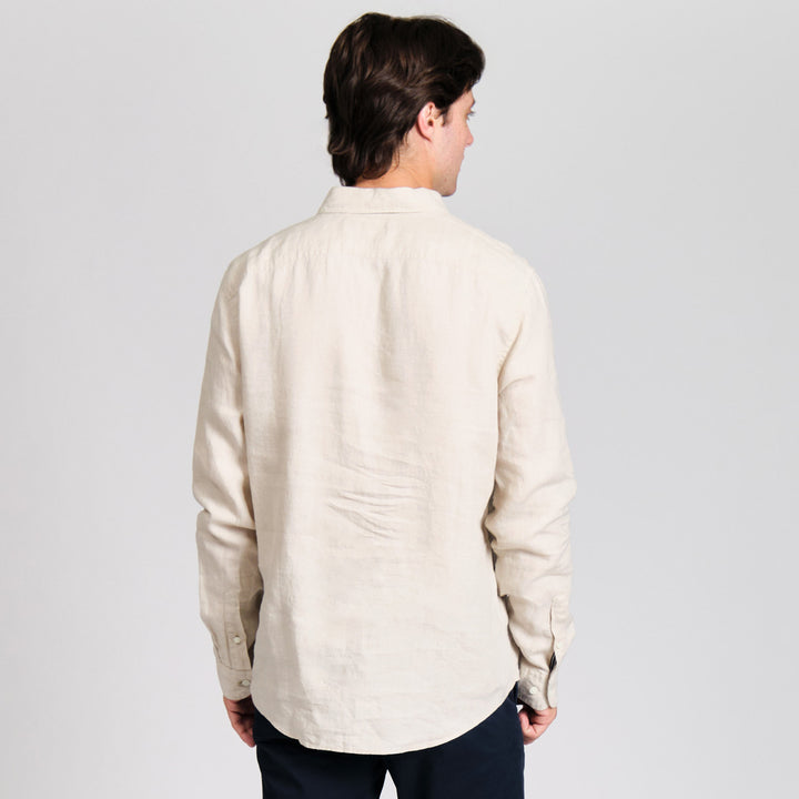 Camisa Manga Larga Con Bolsillo