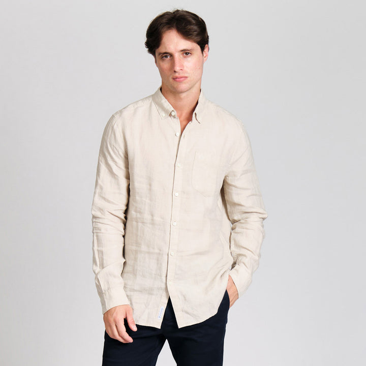 Camisa Manga Larga Con Bolsillo
