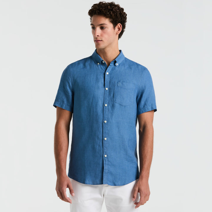 Camisa Manga Corta 100% Lino