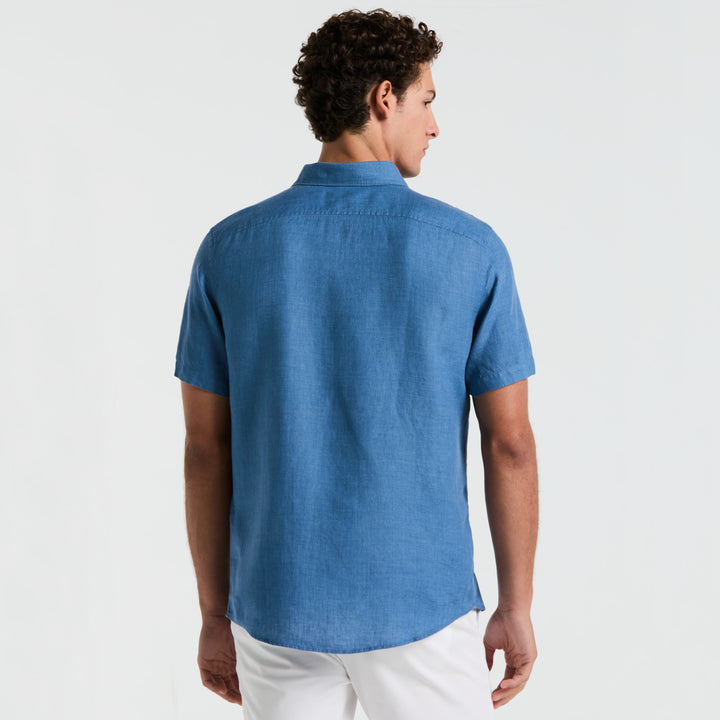 Camisa Manga Corta 100% Lino