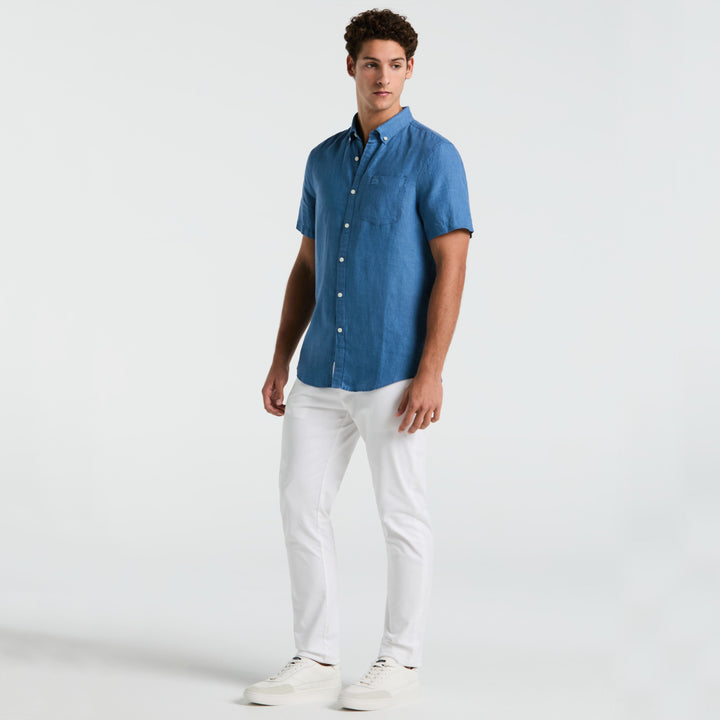 Camisa Manga Corta 100% Lino