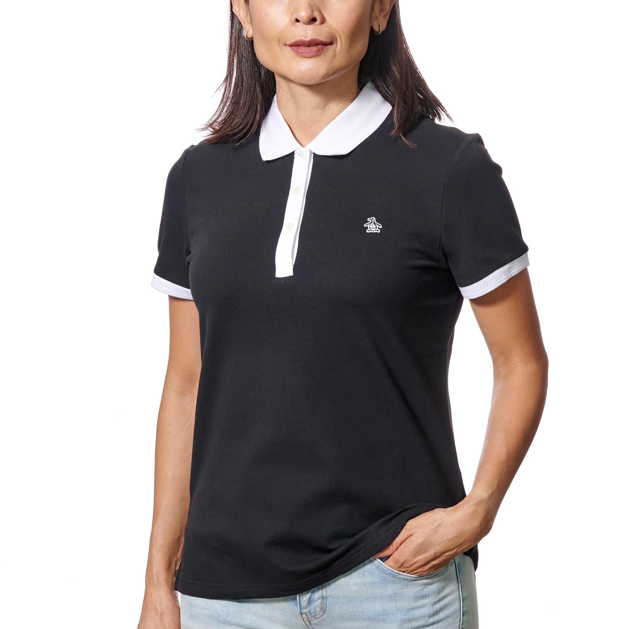 Polo Contrast Collar Mujer