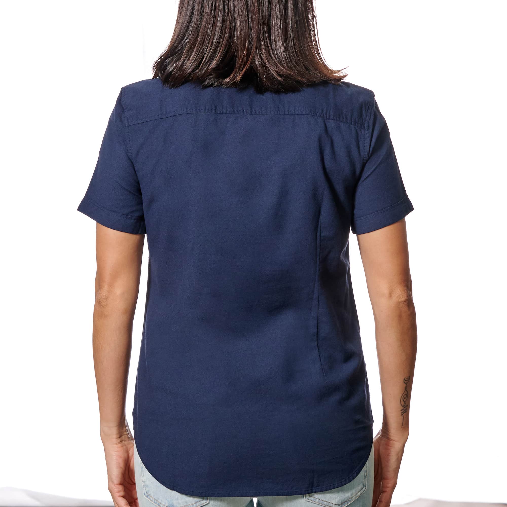Camisa Manga Corta Core Oxford Mujer