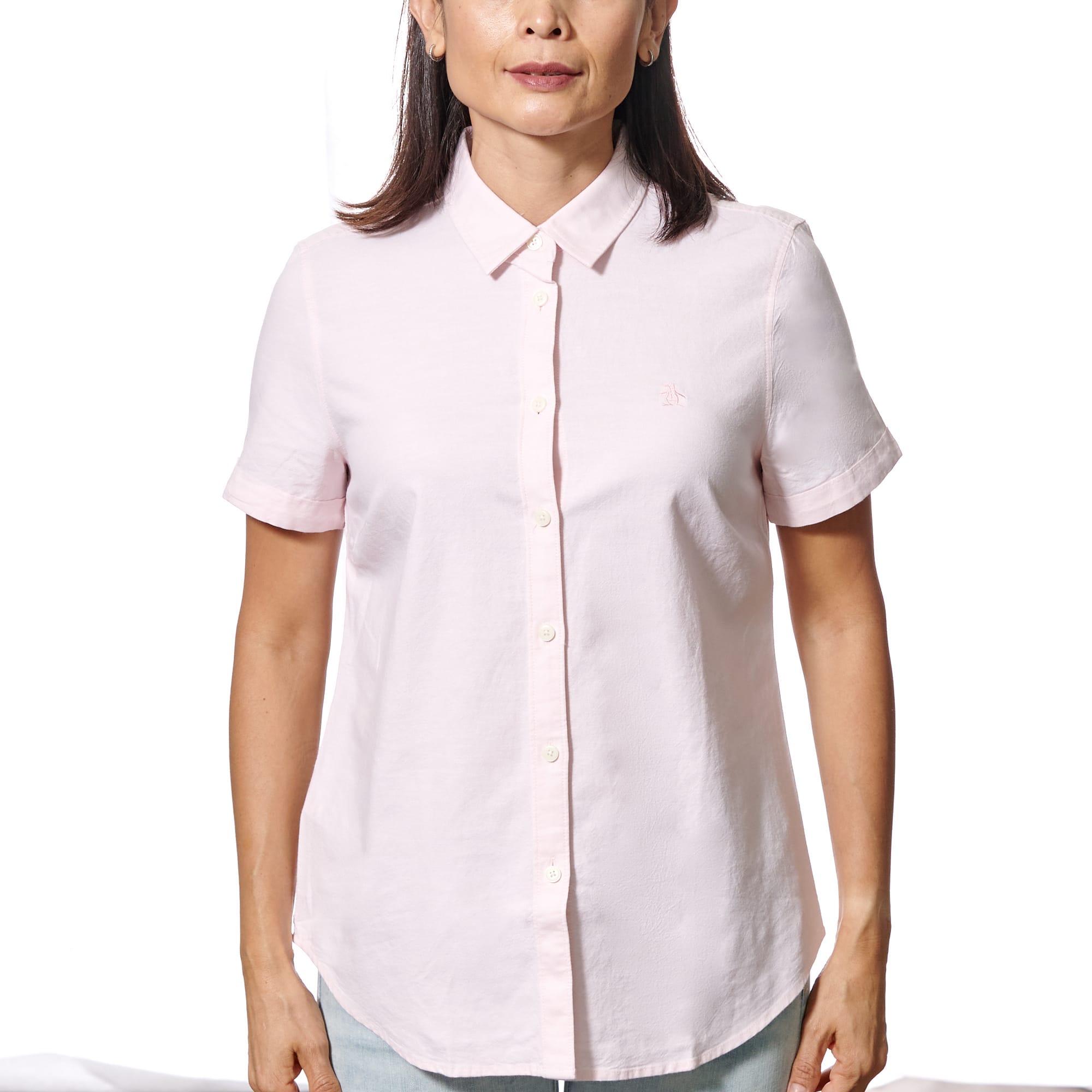 Camisa Manga Corta Core Oxford Mujer