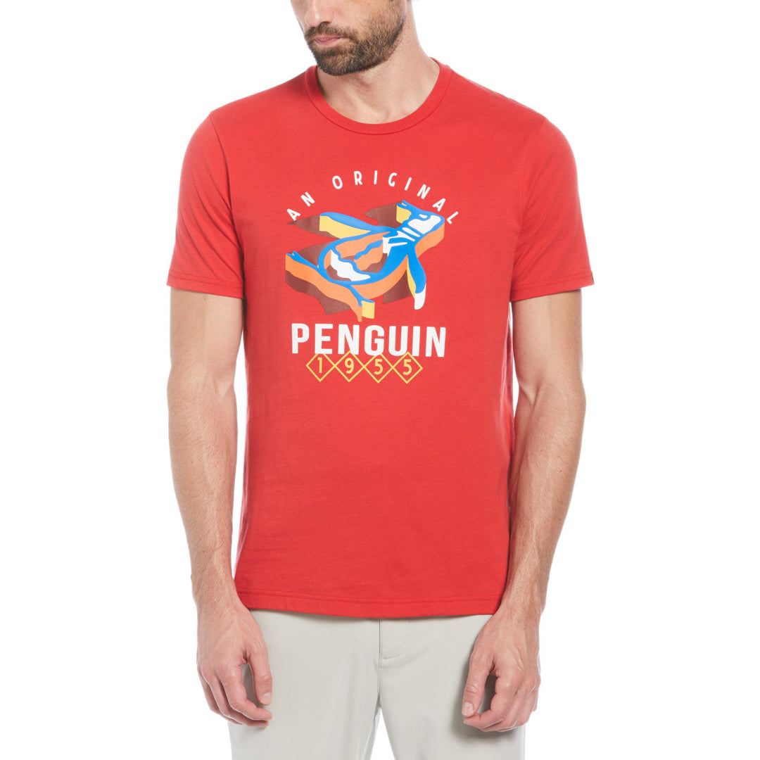 Playera Con Grafico 3D Penguin