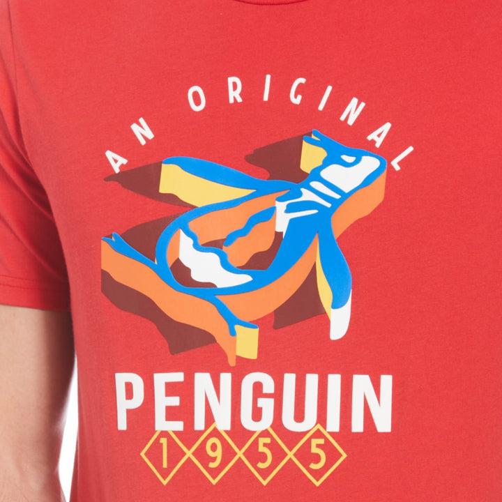 Playera Con Grafico 3D Penguin