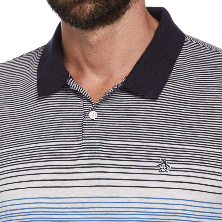 Polo Slub Chest Stripe