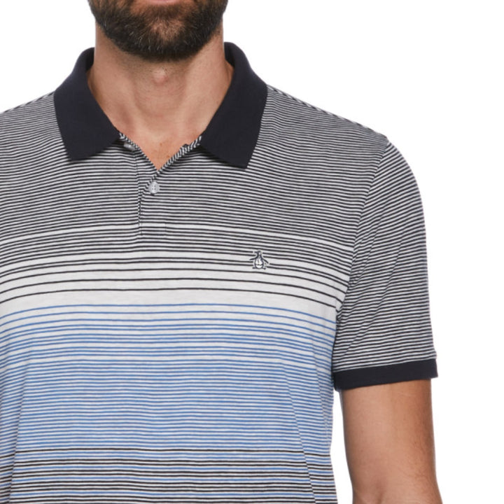 Polo Slub Chest Stripe