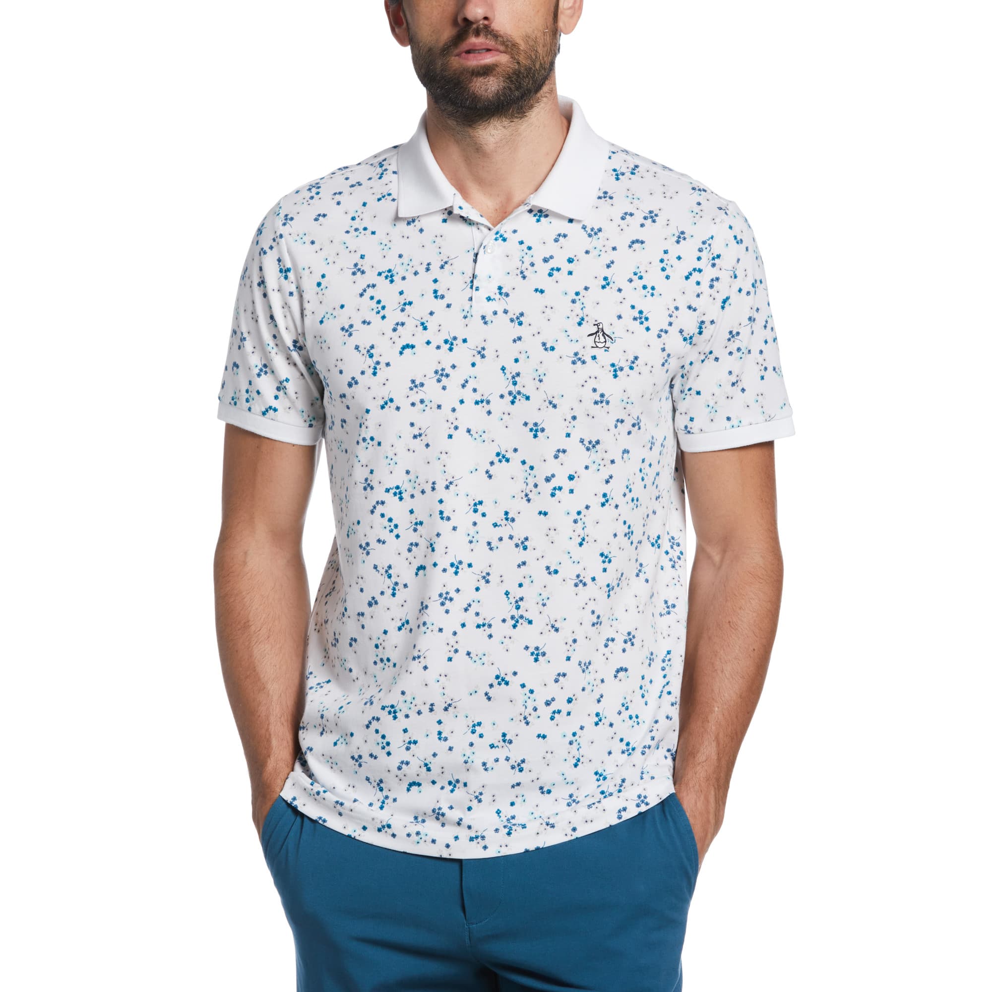 Polo Jersey Ditsy Floral Print
