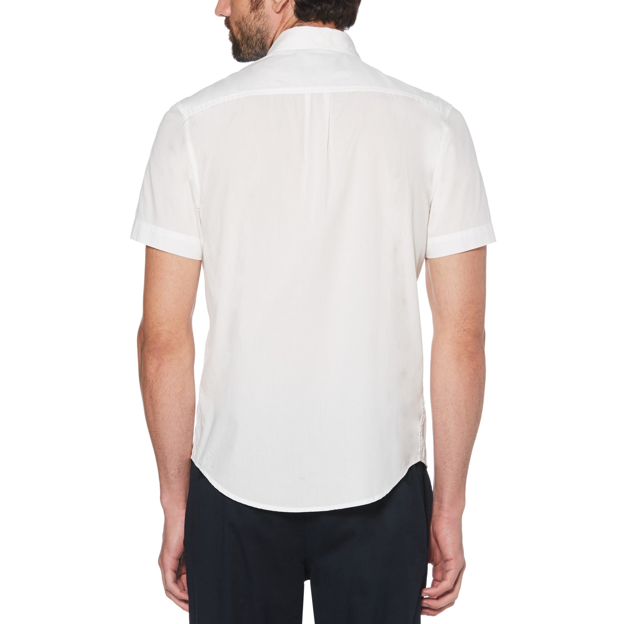 Camisa Basica Manga Corta Popelina Stretch