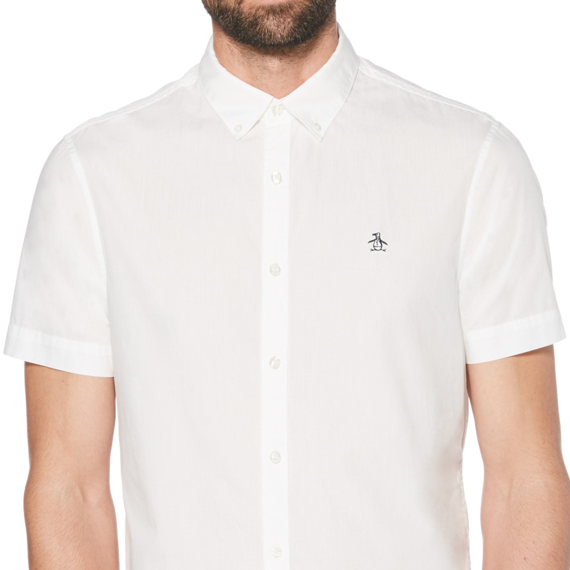 Camisa Basica Manga Corta Popelina Stretch